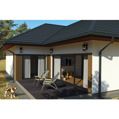 rynny na dachu kwadrat